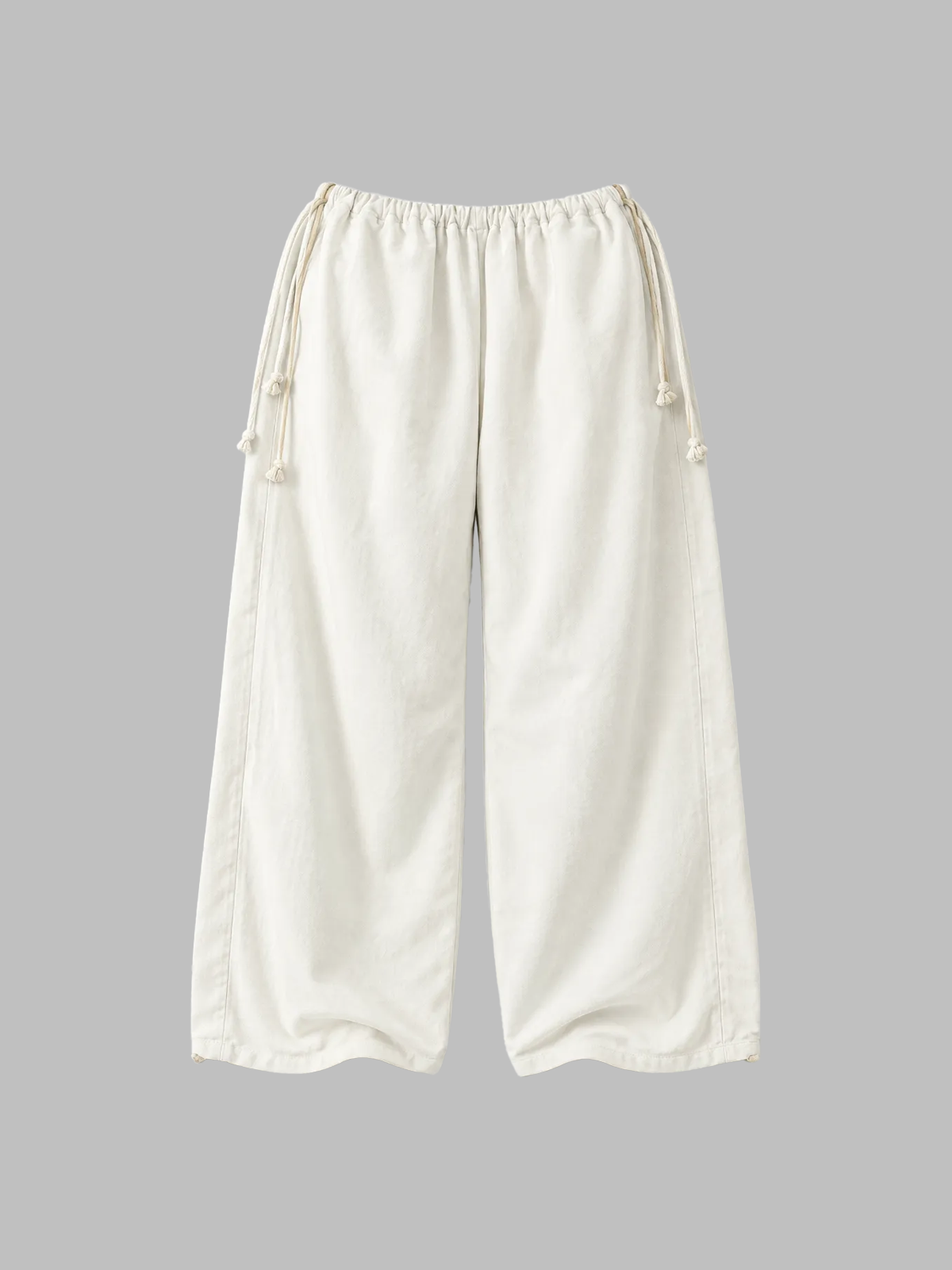 Weekday Outdoor Relaxed Wide-Leg Parachute Maxi Pants - Off-White