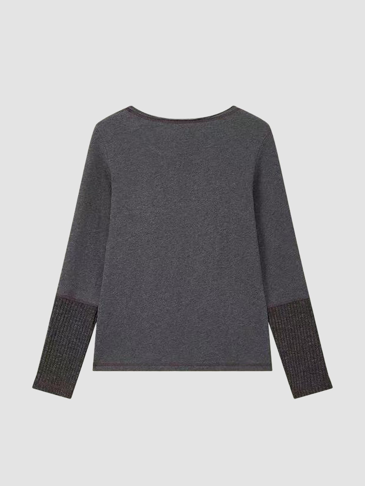 Brick Lane Graphic Print Long Sleeve Tee - Charcoal