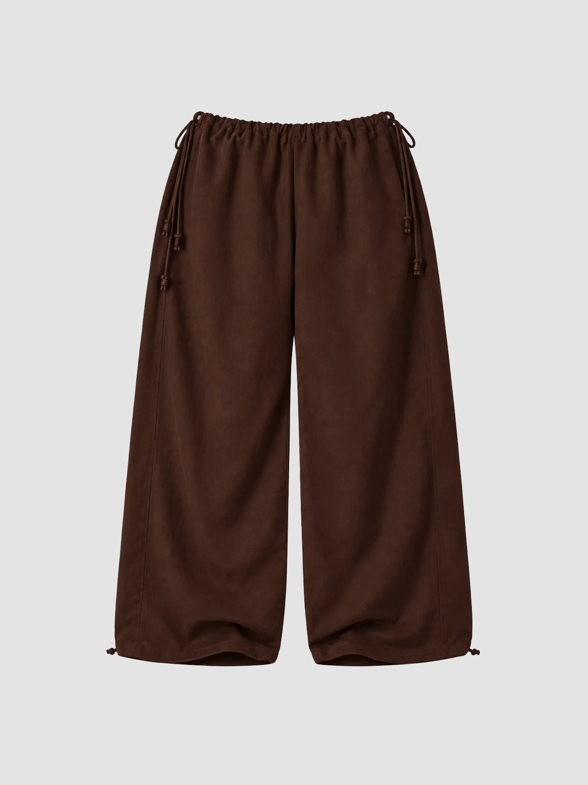 Weekday Outdoor Relaxed Wide-Leg Parachute Maxi Pants - Brown