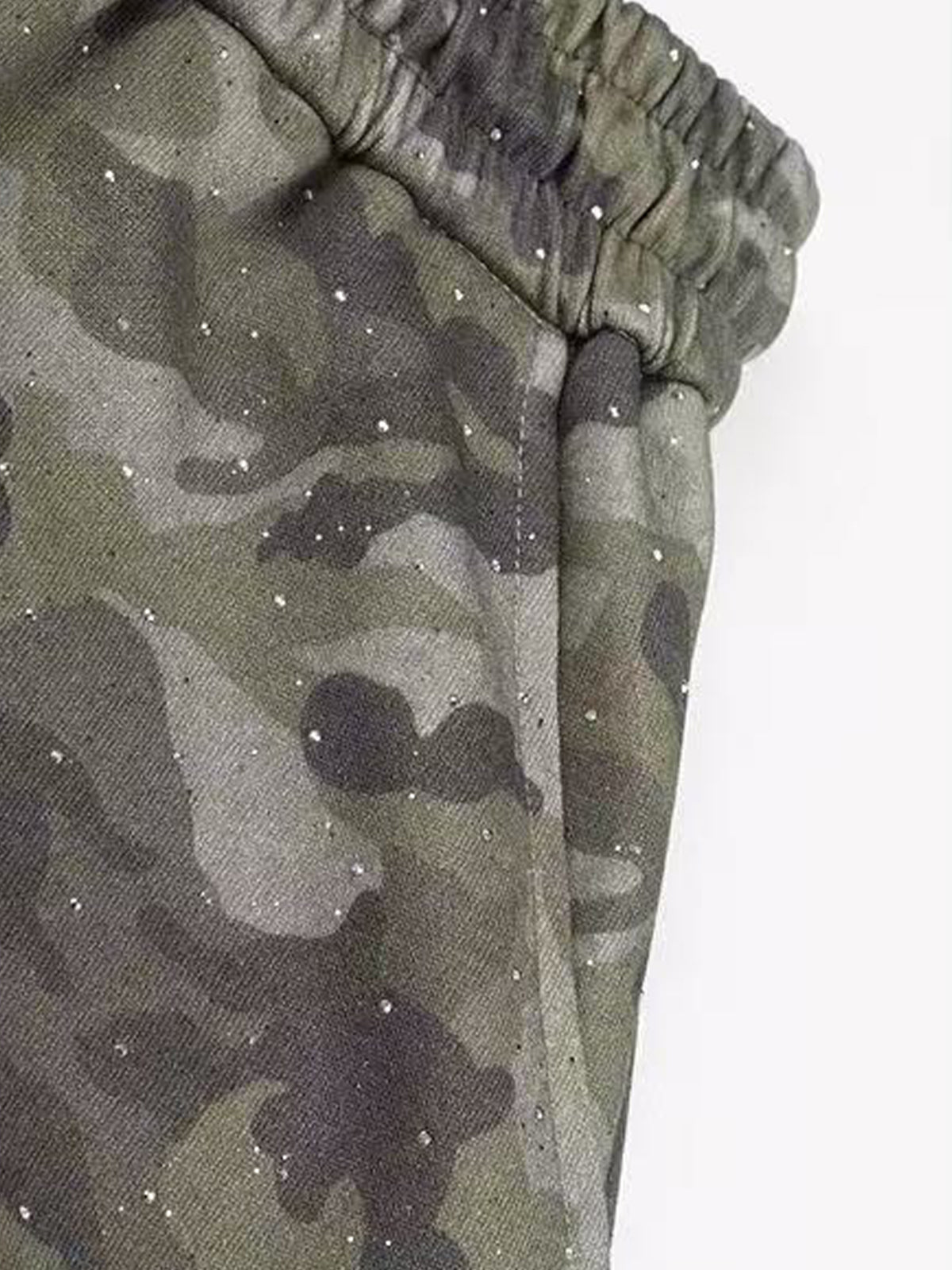 Weekday Outdoor Wide-leg Camouflage Cargo Maxi Pants - Grey