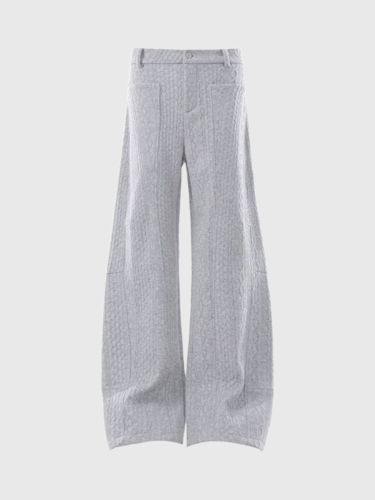 Co-ed Dorm Wide-leg Washed Denim Pants - Blue