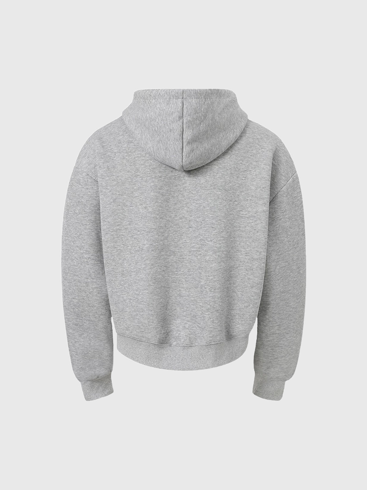 Co-ed Dorm Baggy Washed Zip-up Jacket - Grey