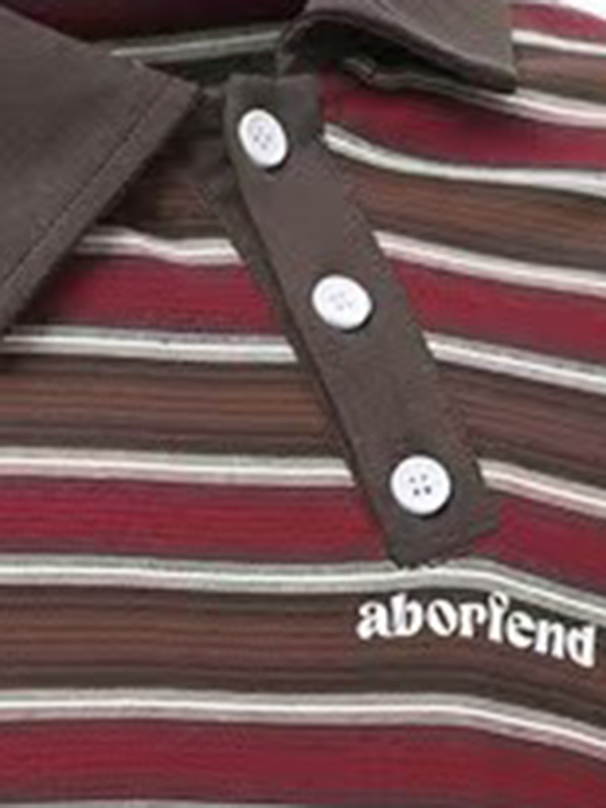 Coffee Drip Quarter Zip Sweatshirt – Brown Stripe