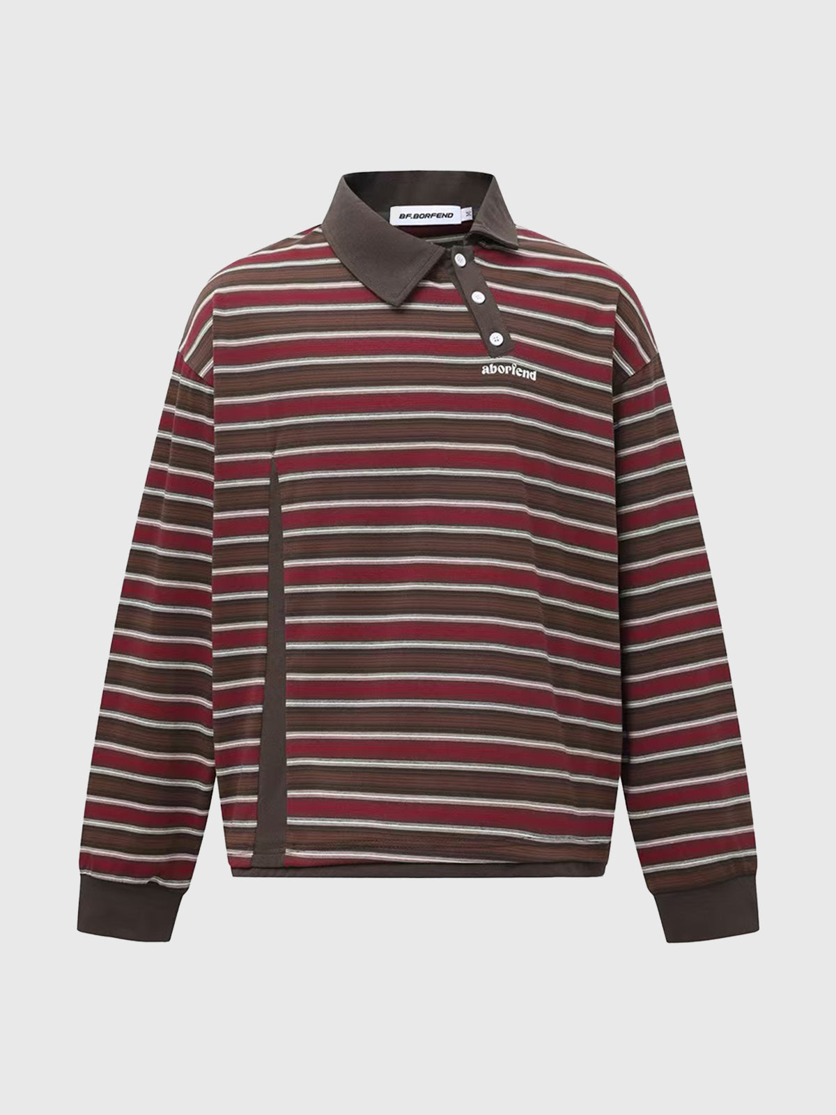 Coffee Drip Quarter Zip Sweatshirt – Brown Stripe