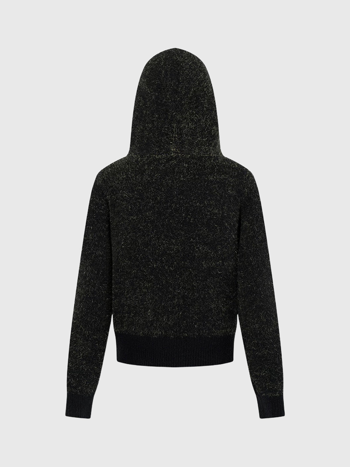 Co-ed Dorm Skimming Star Graphic Zip-up Hoodie - Black