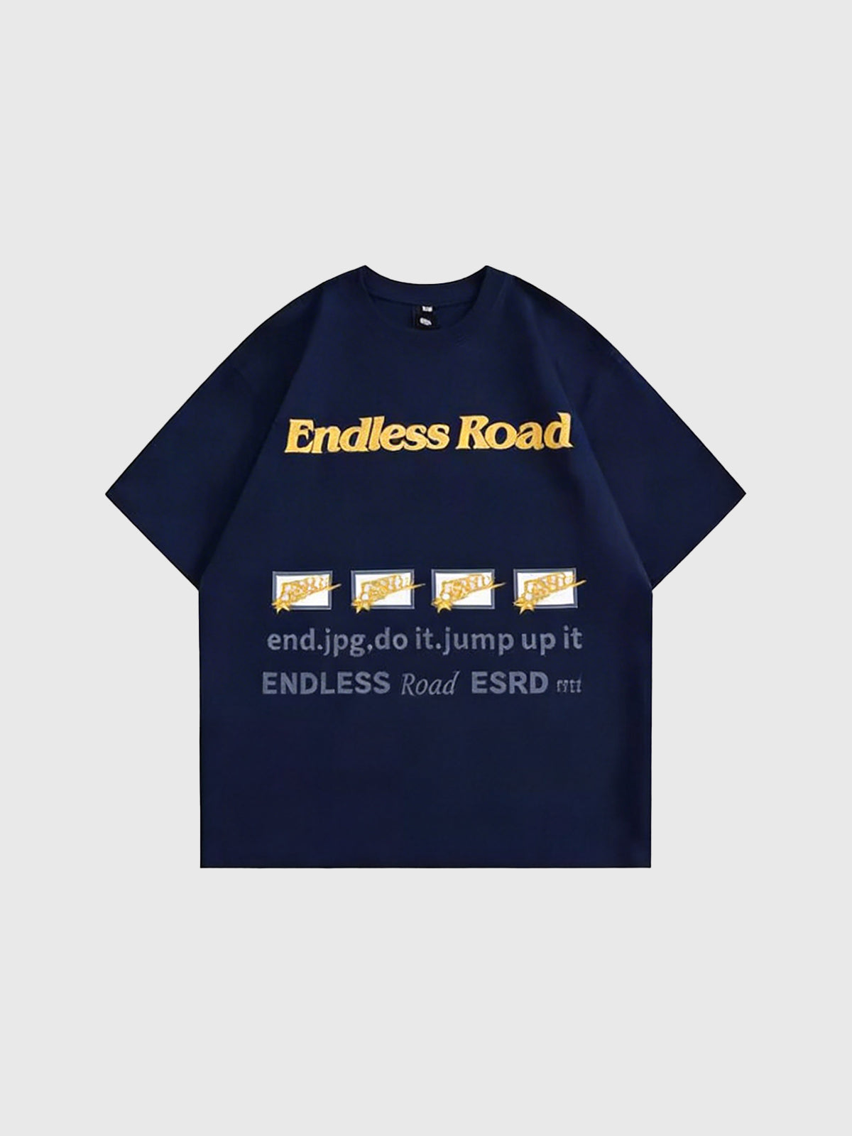 Endless Road Graphic Tee - Navy Blue