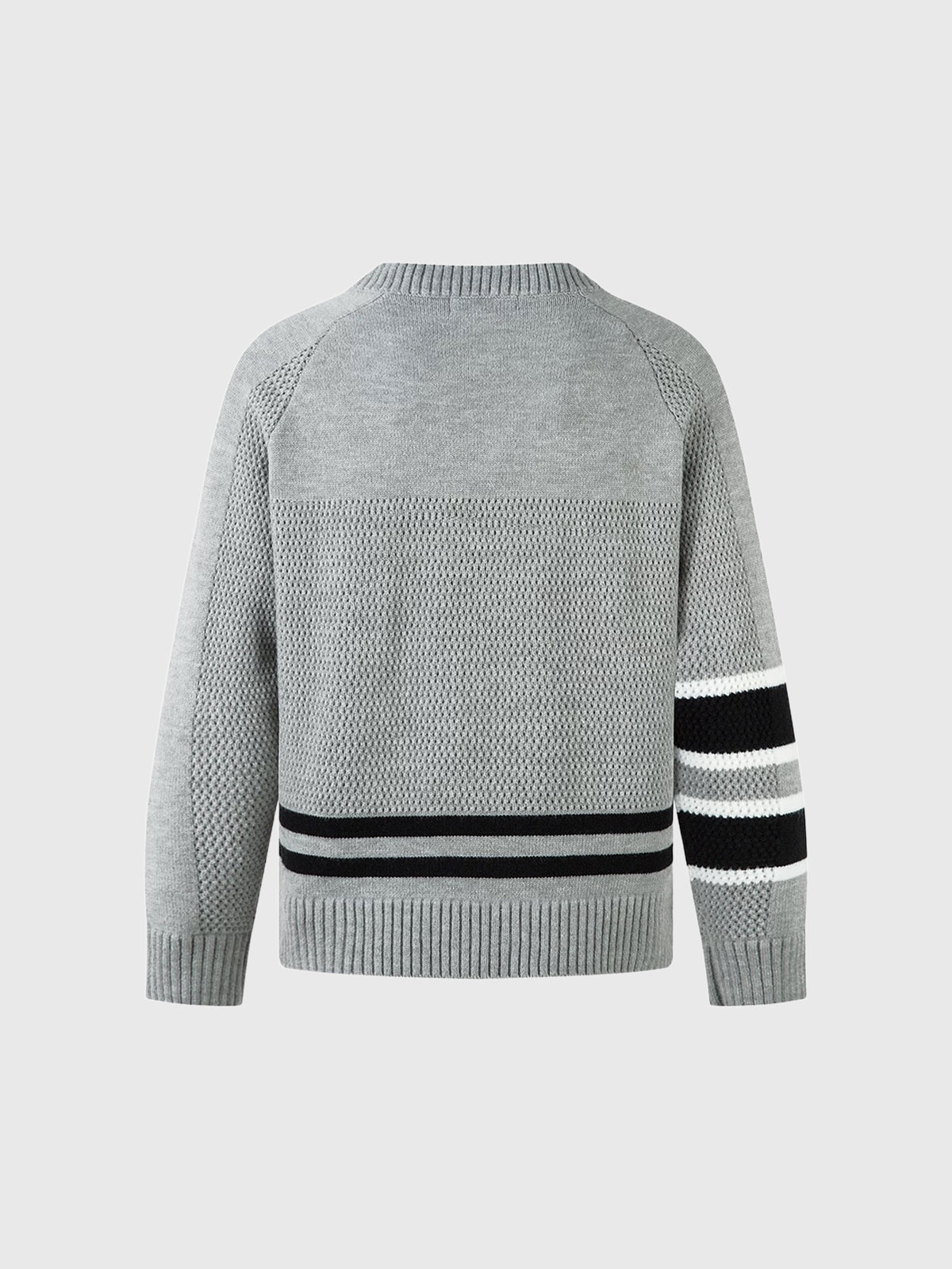 Co-ed Dorm V-Neck Jersey Number 27 Graphic Sweatshirt - Grey