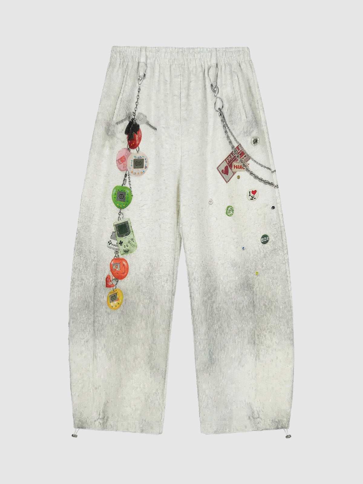 Plugged In Later Curved Pants – Washed Grey