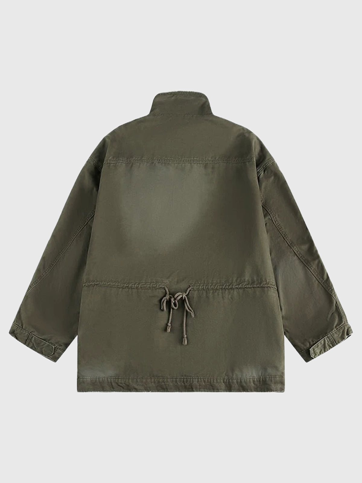 Co-ed Dorm Baggy Utility Parka Jacket - Green