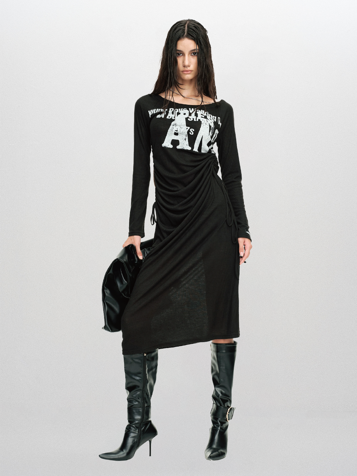 Archive Sale Shuffle Dress - Ghost Black