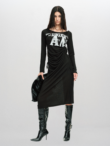 Archive Sale Shuffle Dress - Ghost Black
