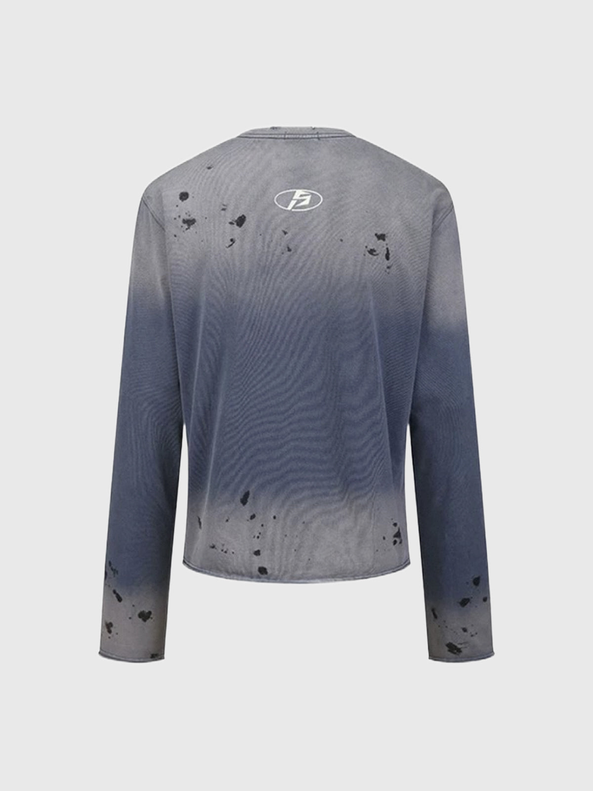 Co-ed Dorm Baggy Distressed Graphic Sweatshirt - Blue