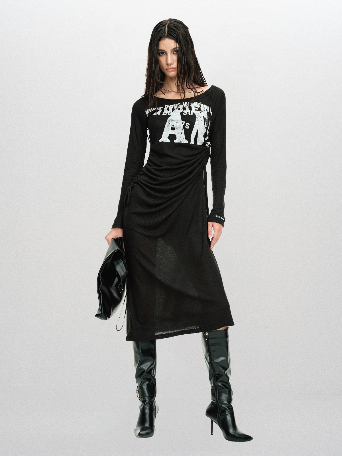 Archive Sale Shuffle Dress - Ghost Black