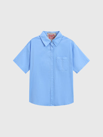 Locker Code Buttondown Shirt - Fresh Blue