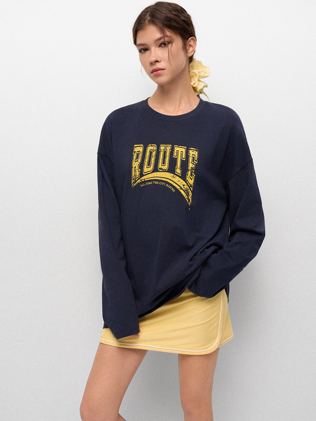 Echo Loop Longsleeve Tee - Midnight Ink