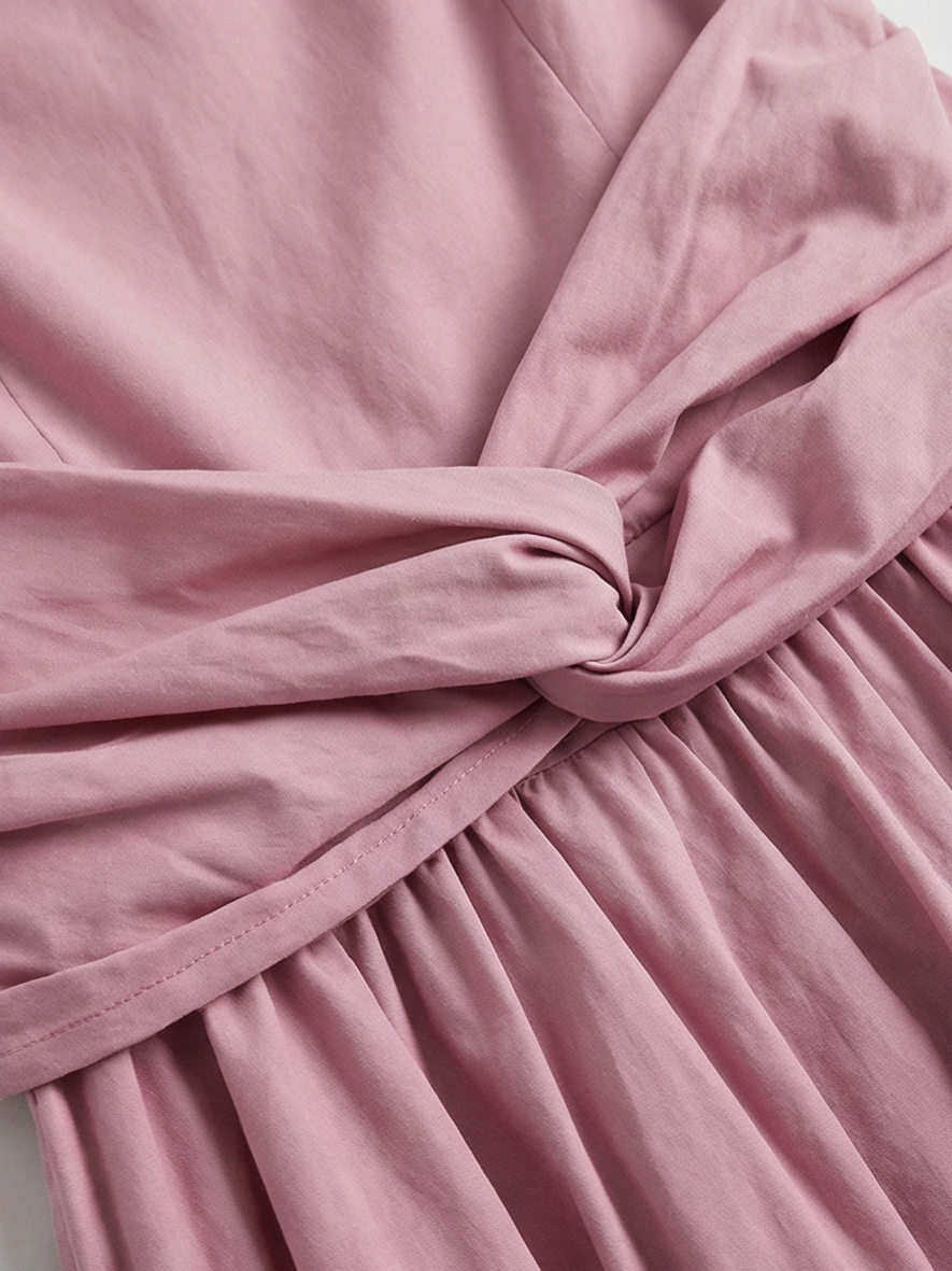 Brick Lane Skimming Stripe Patchwork Maxi Dress - Pink