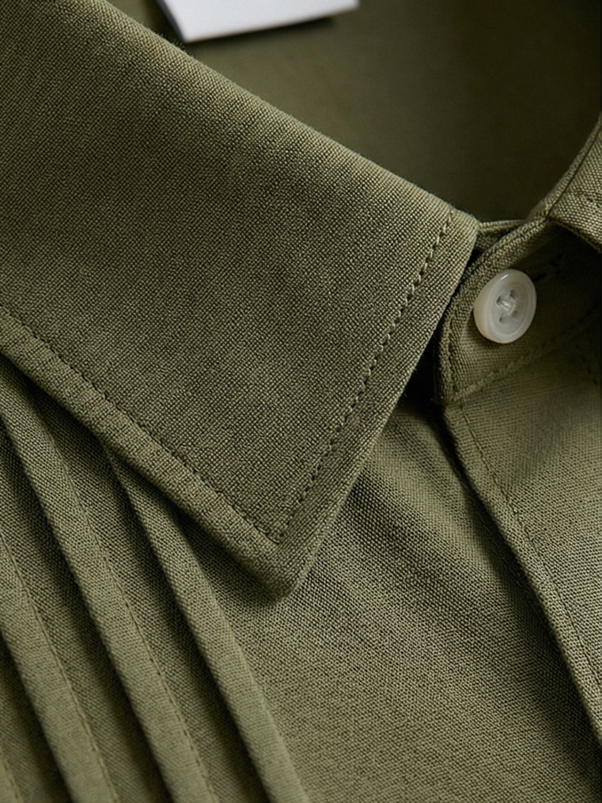 Co-ed Dorm Cargo Boxy Shirt - Olive Moss