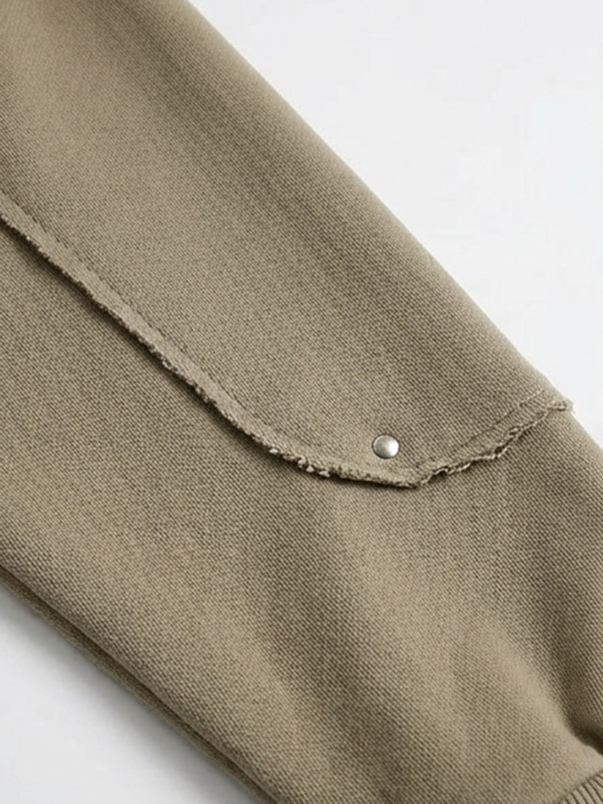 Co-ed Dorm Baggy Quarter Zip Pullover Sweatshirt - Brown