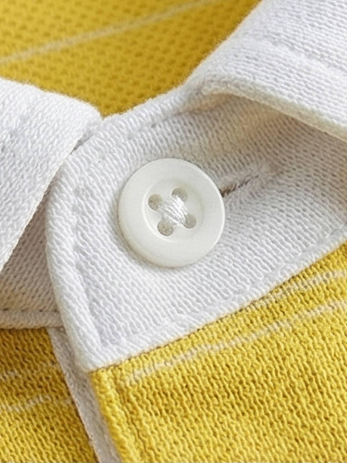 Varsity Jersey Polo - Mustard Yellow