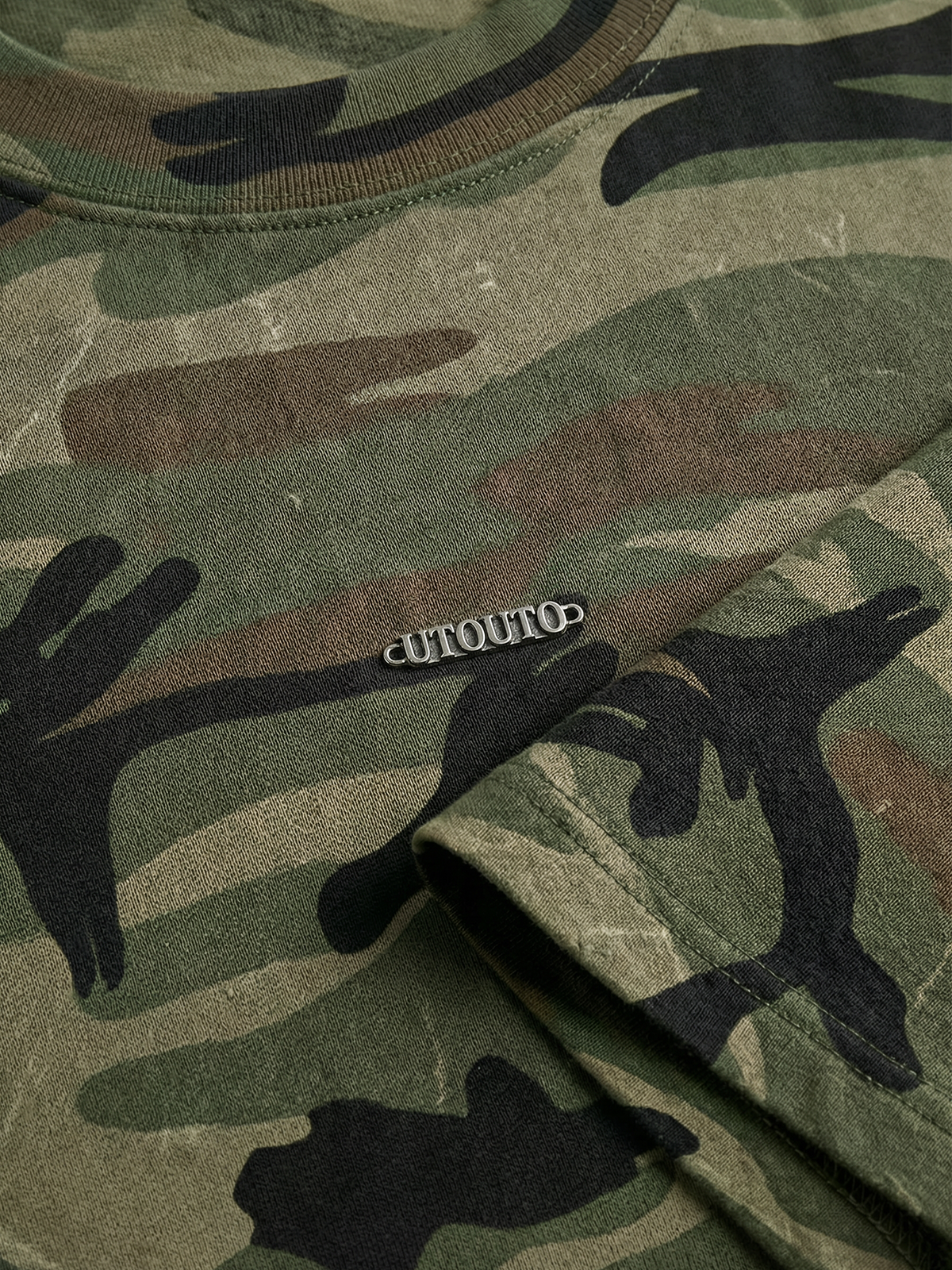 Co-ed Dorm Baggy Camouflage Print Tee - Camo