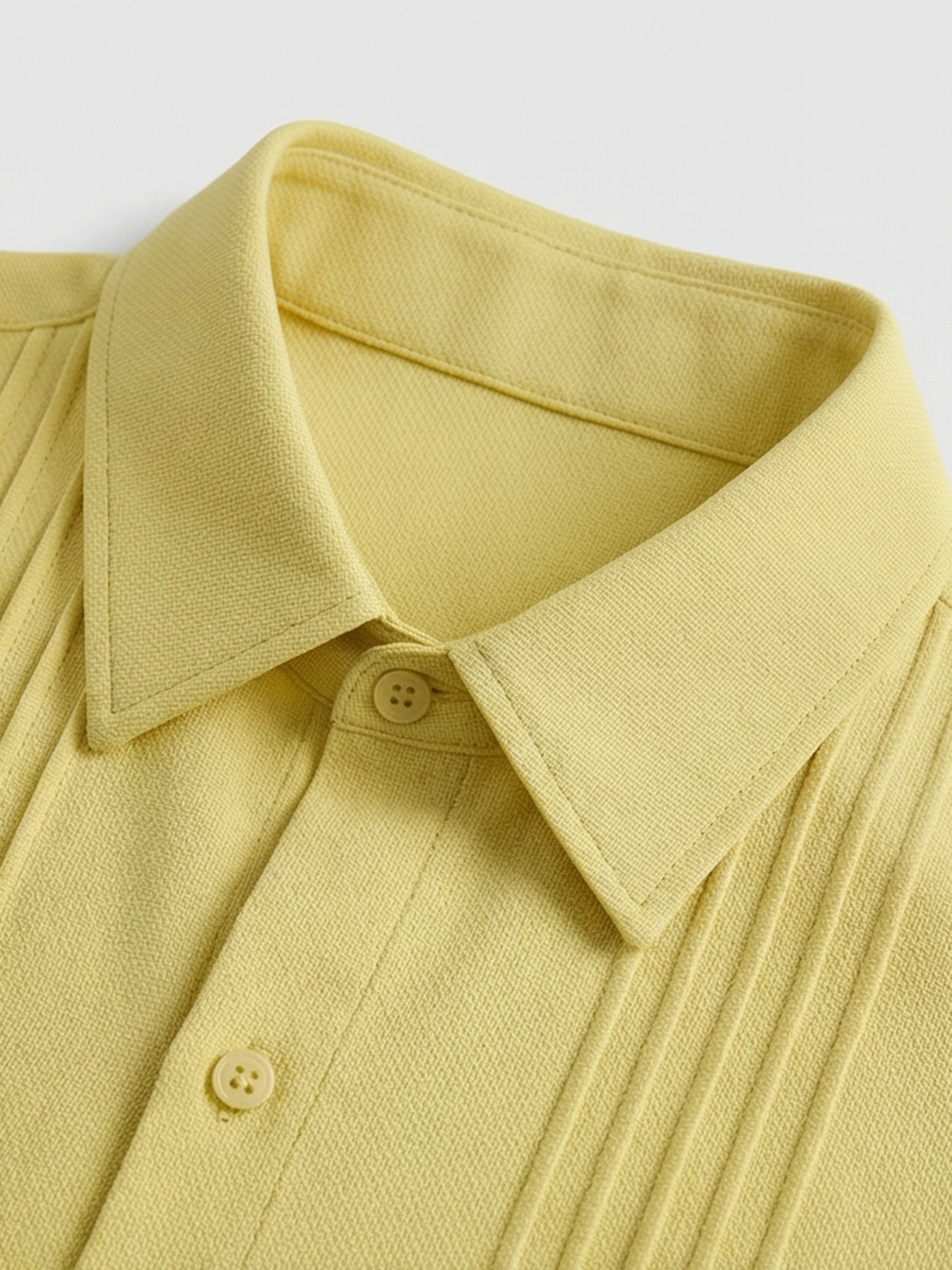 Co-ed Dorm Basic Baggy Boxy Shirt - Yellow