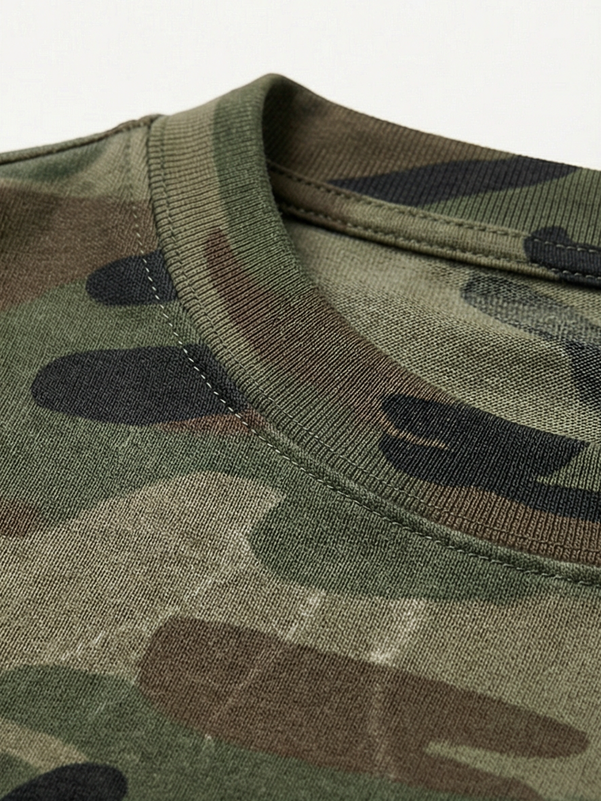 Co-ed Dorm Baggy Camouflage Print Tee - Camo