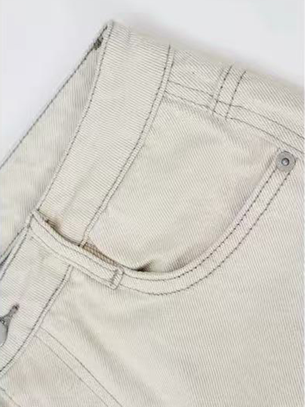 Weekday Outdoor Relaxed Wide-Leg Parachute Maxi Pants - Light Grey