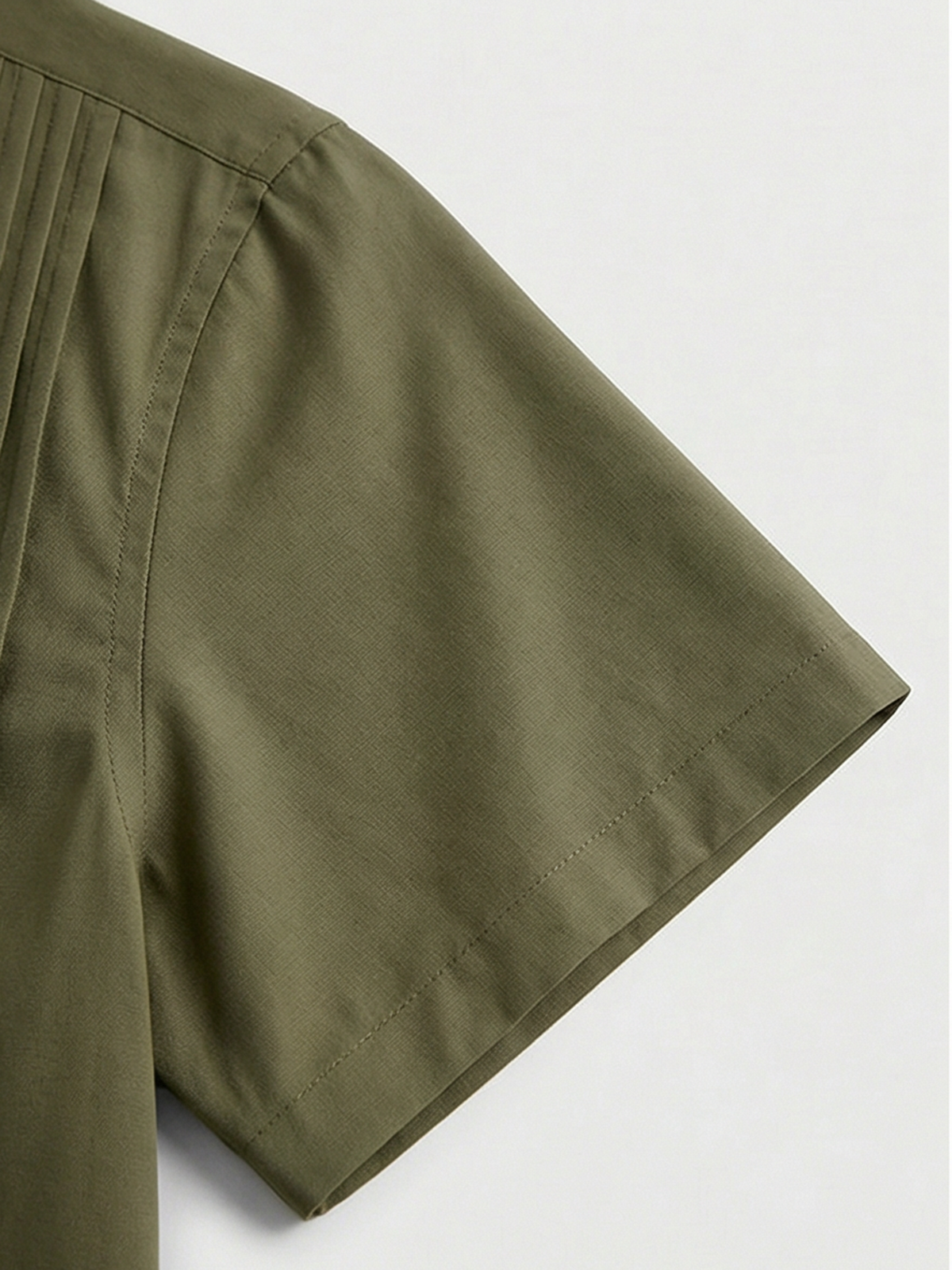 Co-ed Dorm Cargo Boxy Shirt - Olive Moss