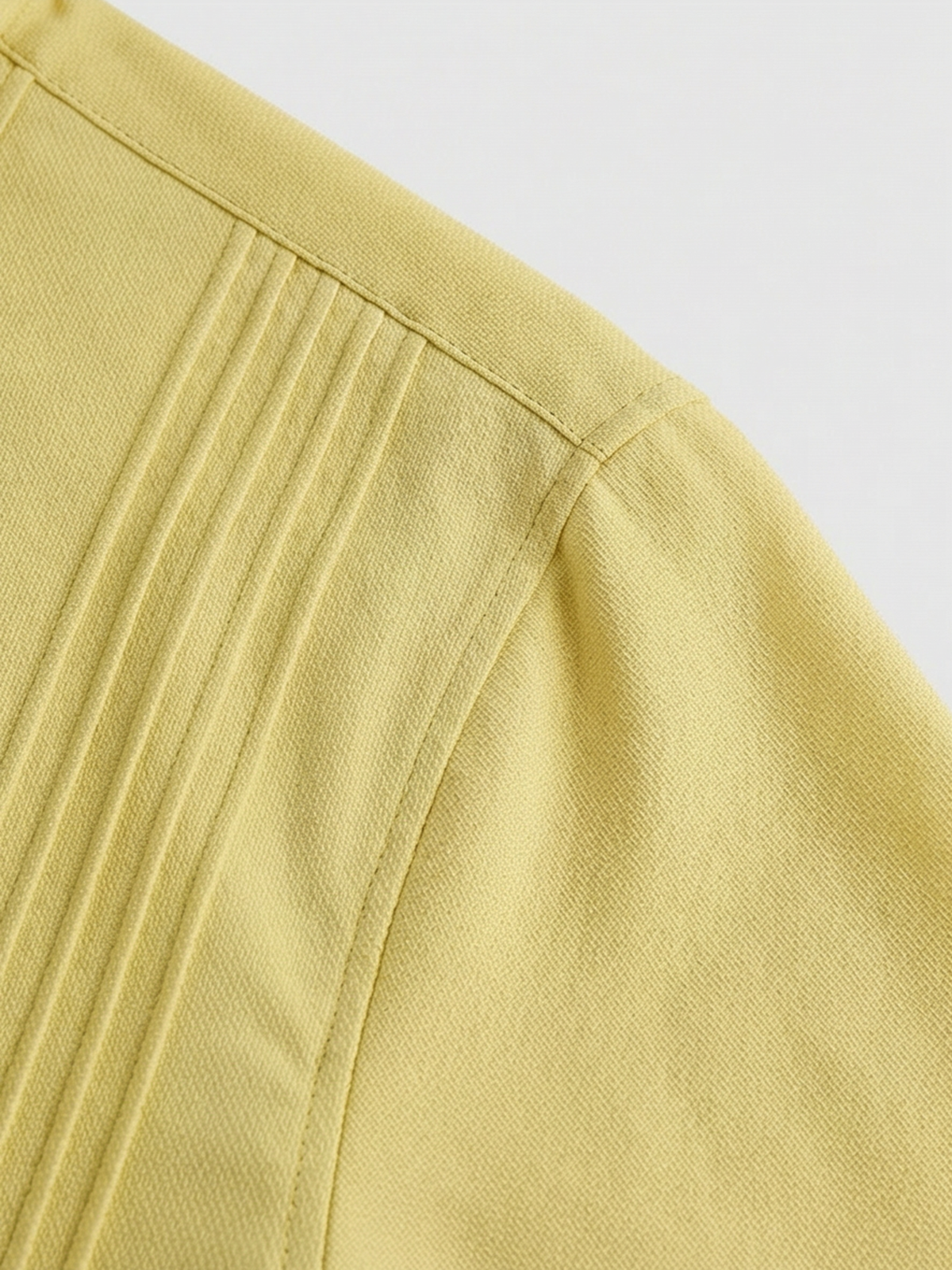 Co-ed Dorm Basic Baggy Boxy Shirt - Yellow