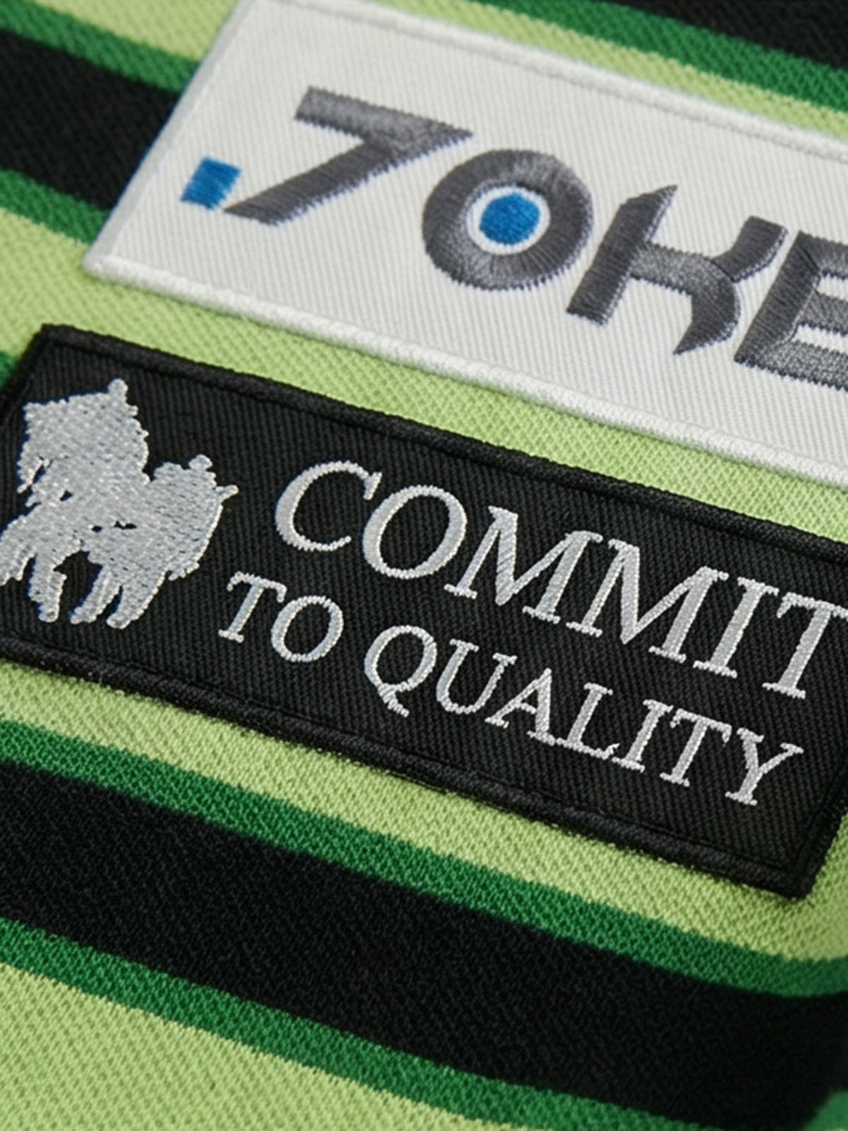 Parallel Stripe Polo - Moss Forest