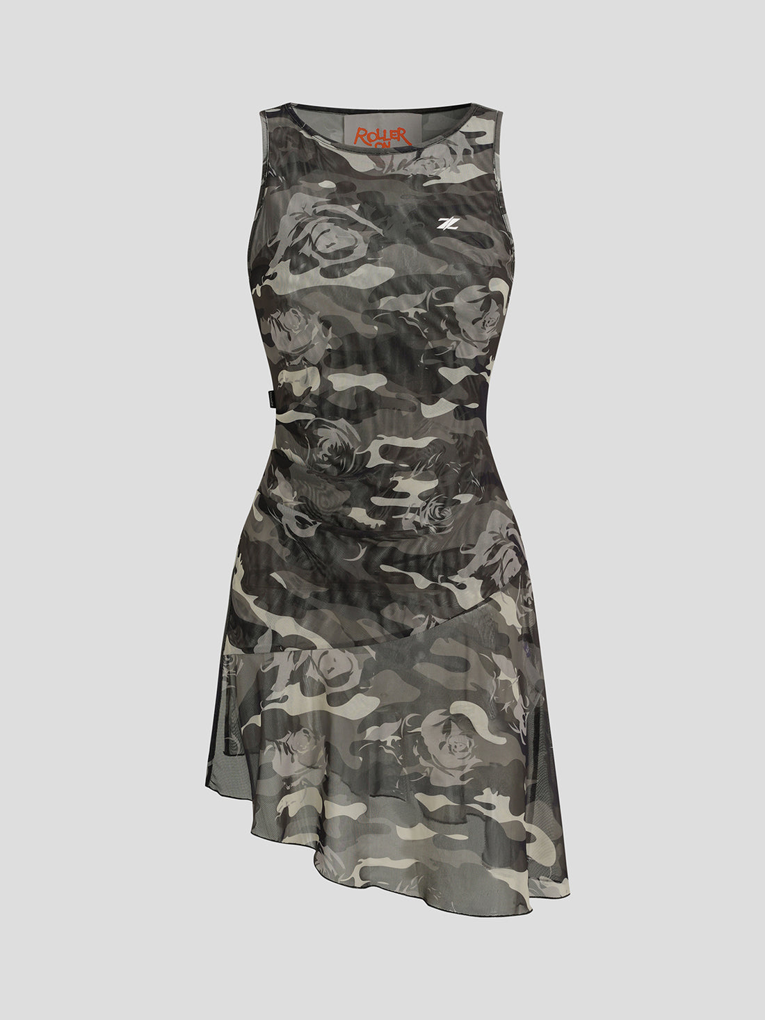 Concrete Garden Mesh Dress - Smoke Grey