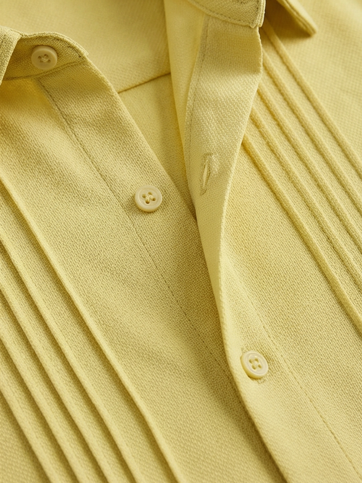 Co-ed Dorm Basic Baggy Boxy Shirt - Yellow