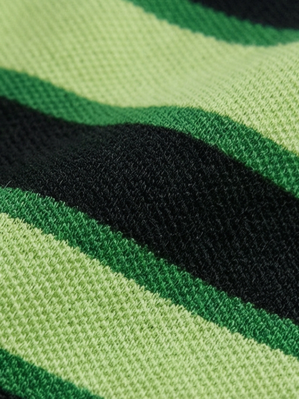Parallel Stripe Polo - Moss Forest