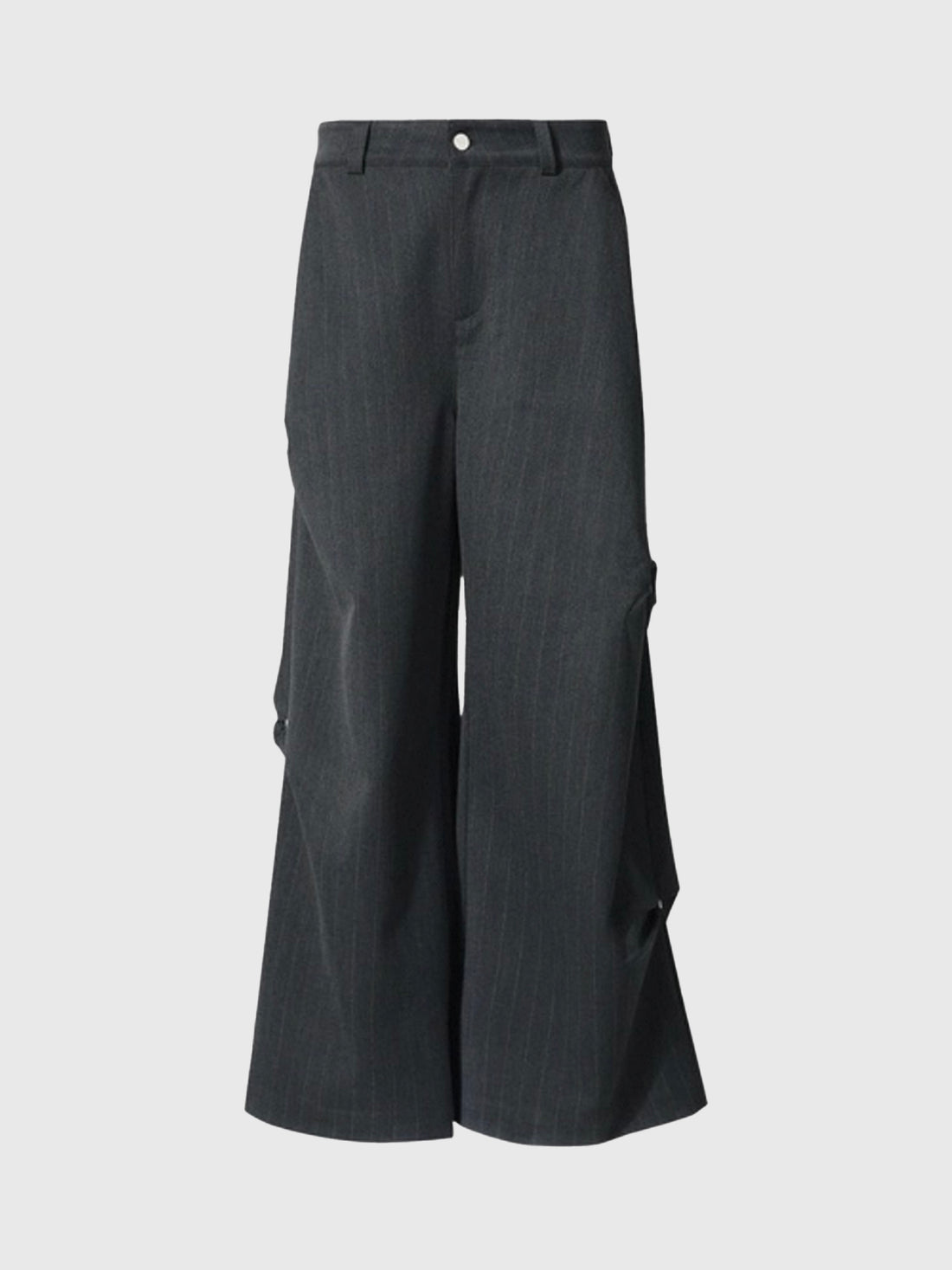 Low Key Signal Stripe Suit Pants – Dark Grey