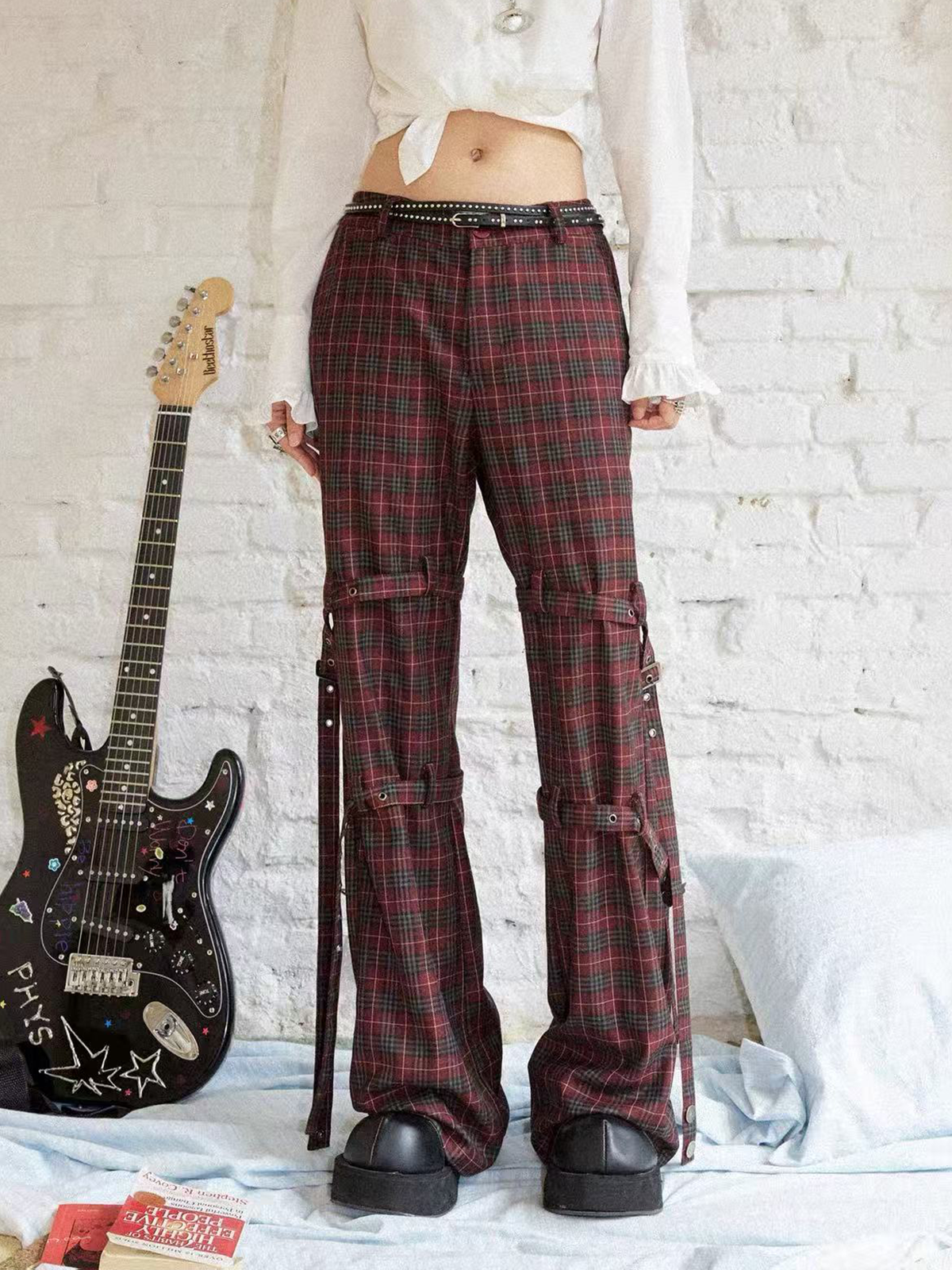 Brick Lane Wide-leg Printed Sweatpants Maxi Pants - Brown
