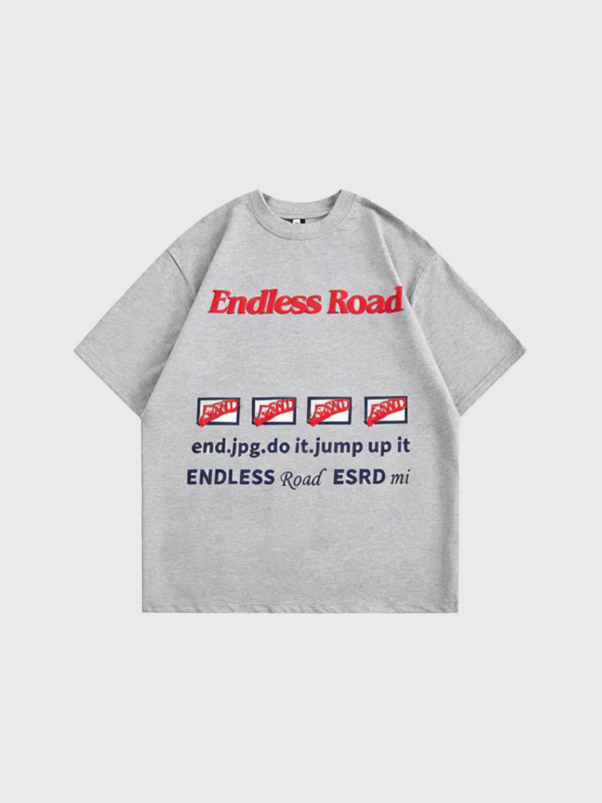 Endless Road Graphic Tee - Heather Grey