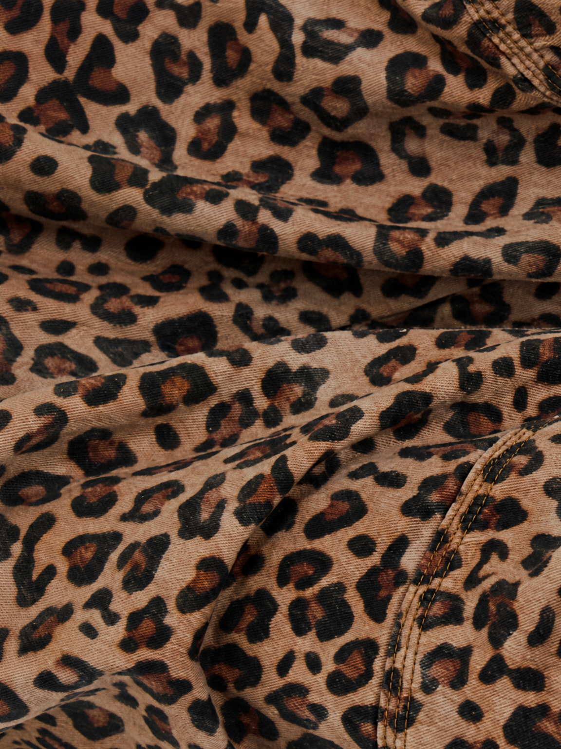 Brick Lane Lightweight Wide-leg Leopard Print Pants - Coffee