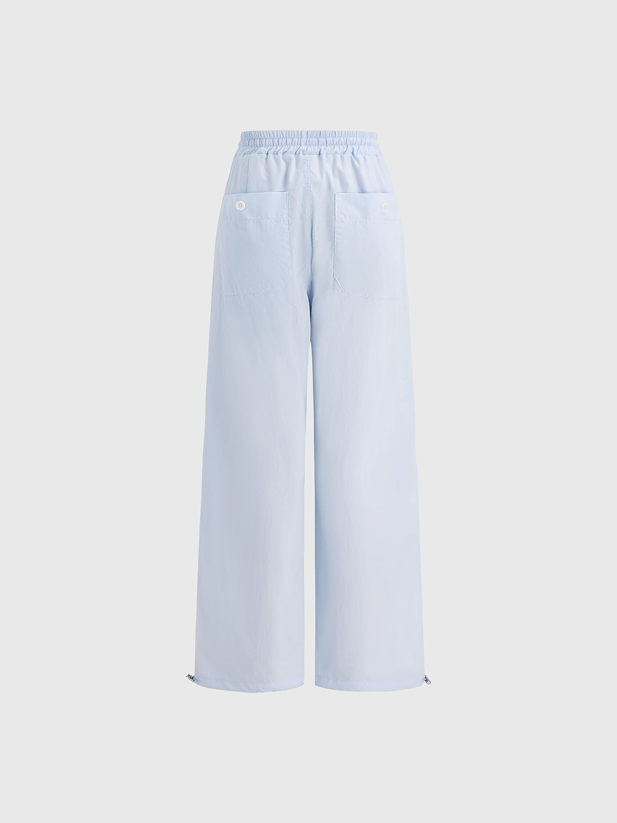 Idle Tab Bow Pants – Mist Blue