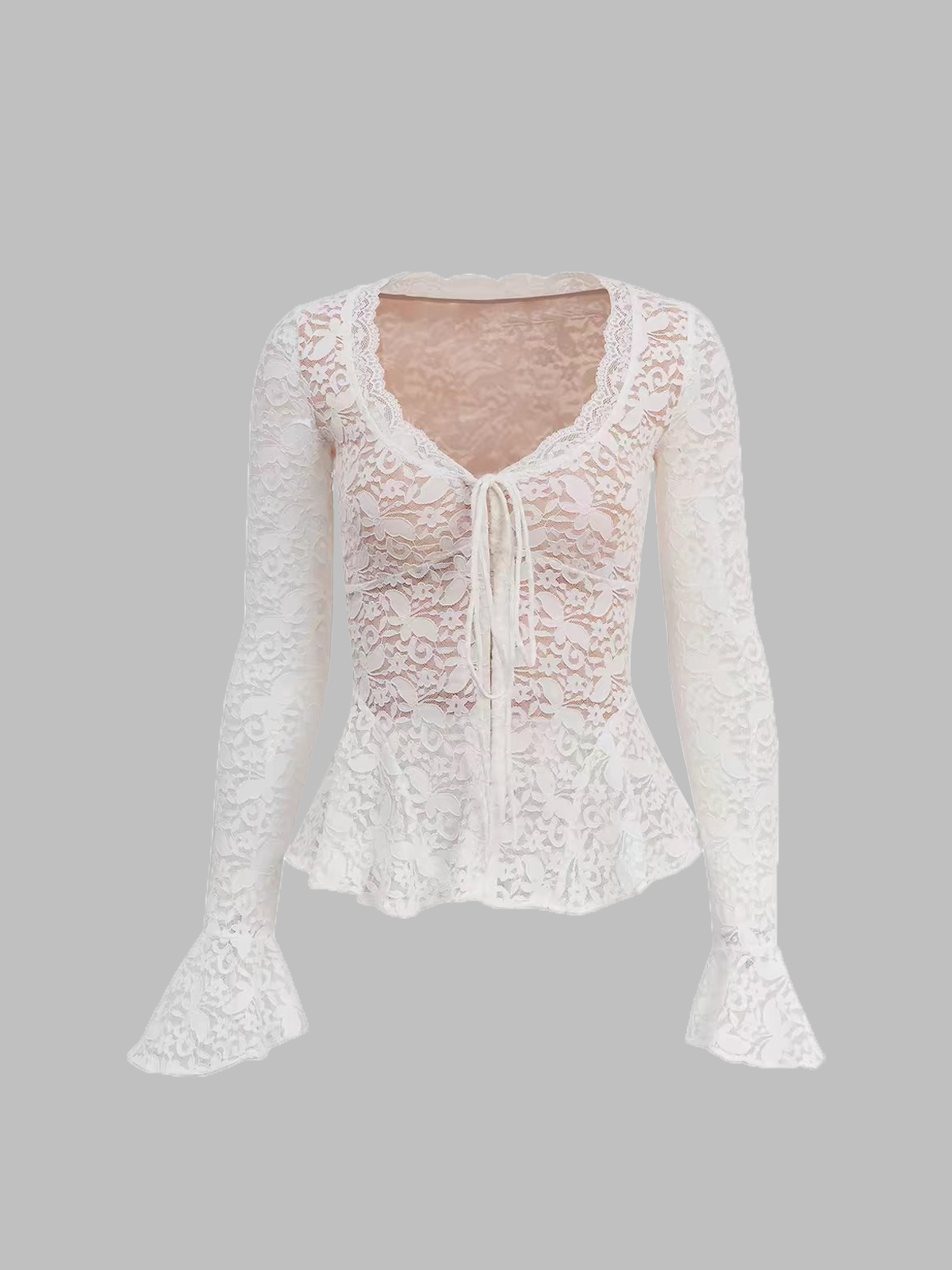 Brick Lane Button-Front Textured V-Neck Knit Cardigan - Off-White