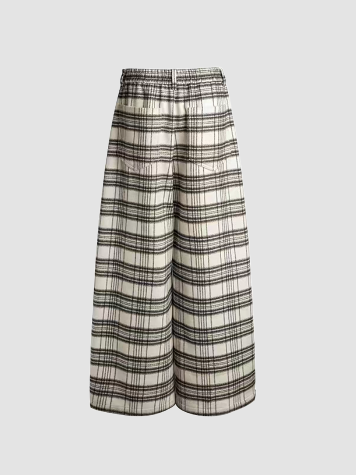 Brick Lane Wide-leg Striped Drawstring Maxi Pants - Black/White