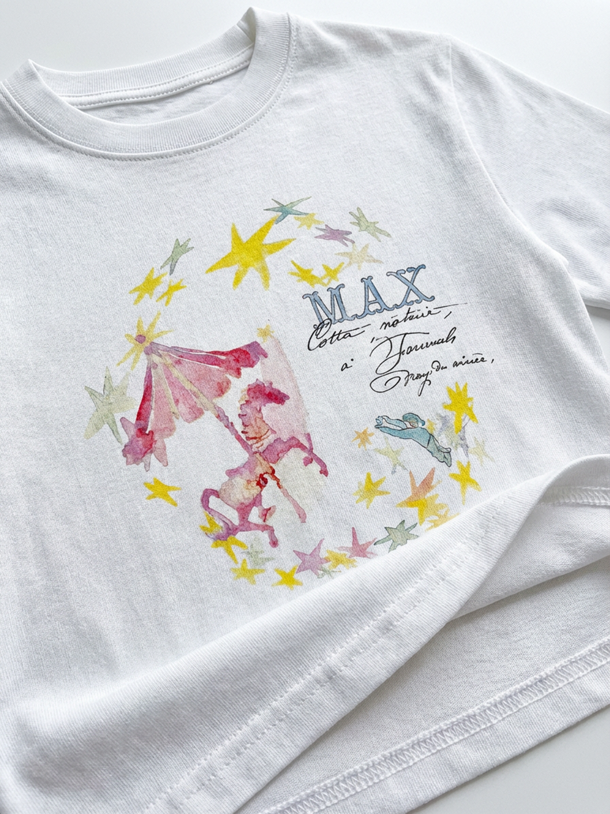Co-ed Dorm Baggy Graphic Print Long Sleeve - White
