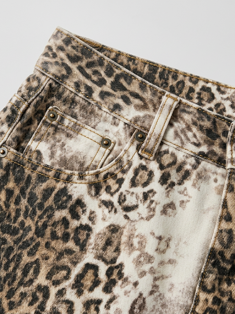 No Rush Wide Leopard Pants – Dark Cheetah