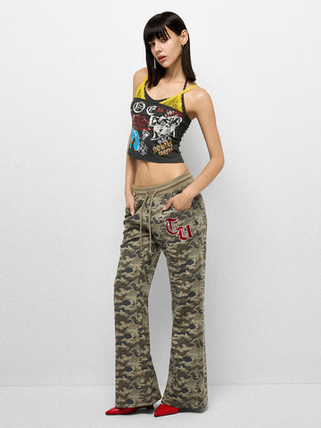 Side Street Flare Pants - Ash Camo