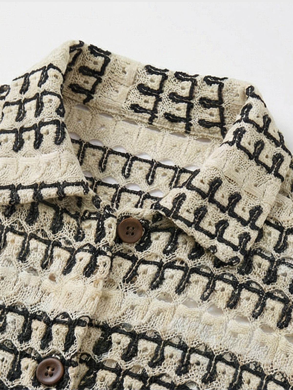 Co-ed Dorm Cutout Baggy Shirt - Mono Stripe