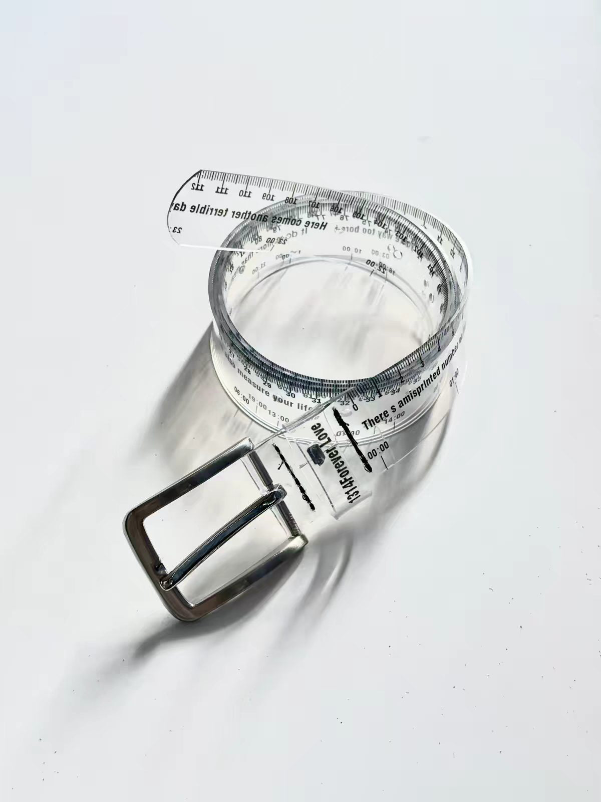 Brick Lane Casual Grommet Buckle Wide Belt - Silver