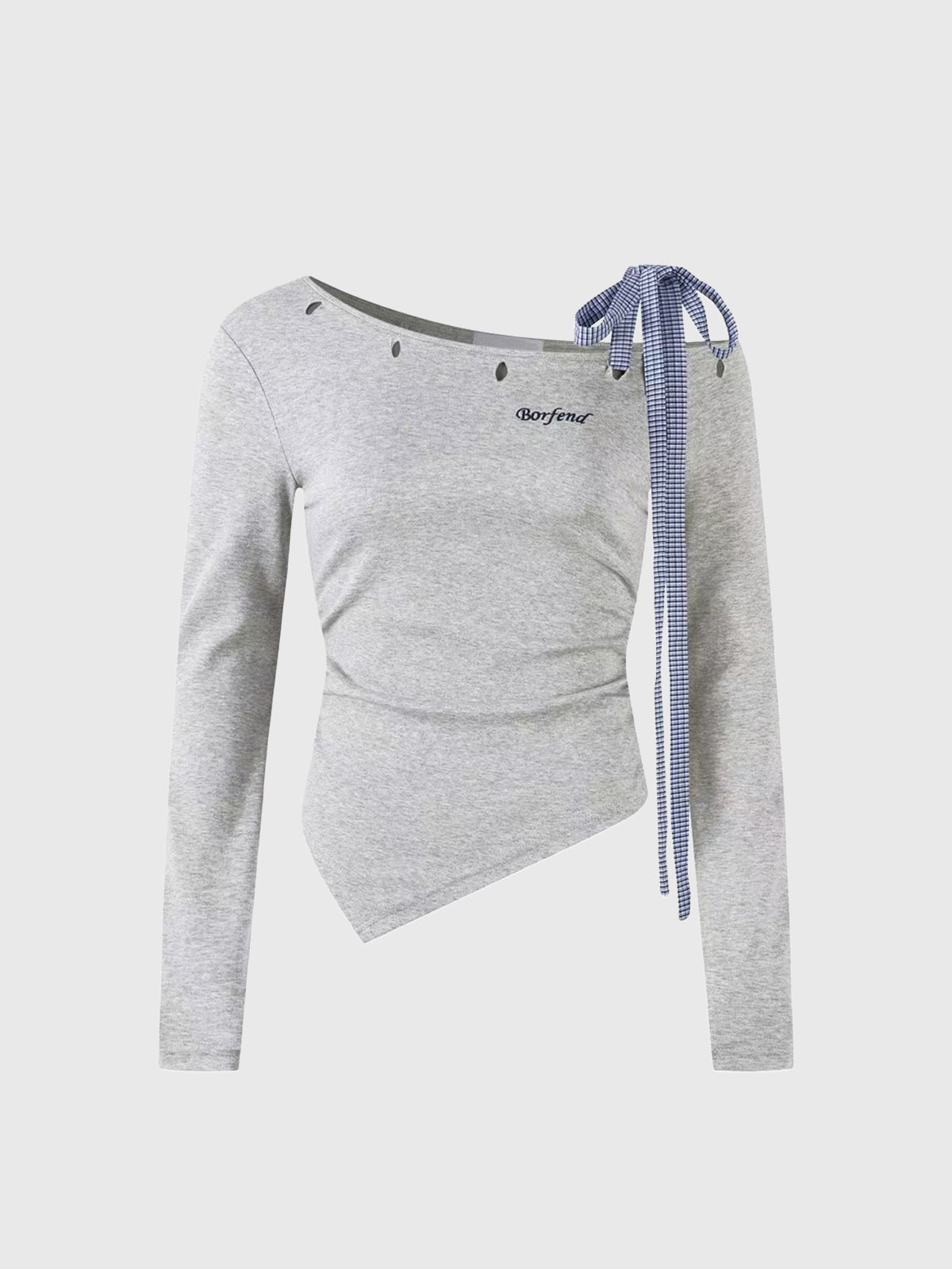 Knot Line Top – Pebble Grey