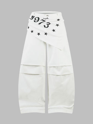 1973 Blank Page Utility Pants – Milk White