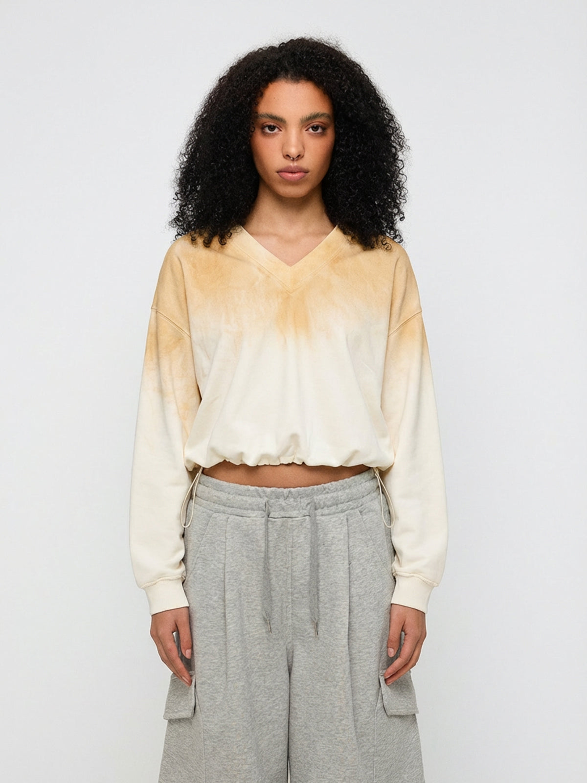 Slow Burn Fade Sweatshirt – Cream Honey