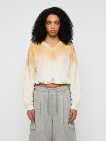 Slow Burn Fade Sweatshirt – Cream Honey