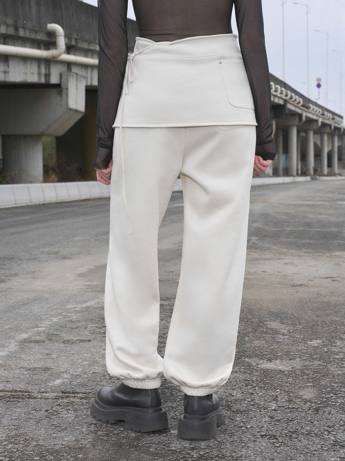 Bedazzled & Nap Sweatpants - Vanilla Glow